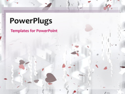 PowerPoint Template - Hearts background